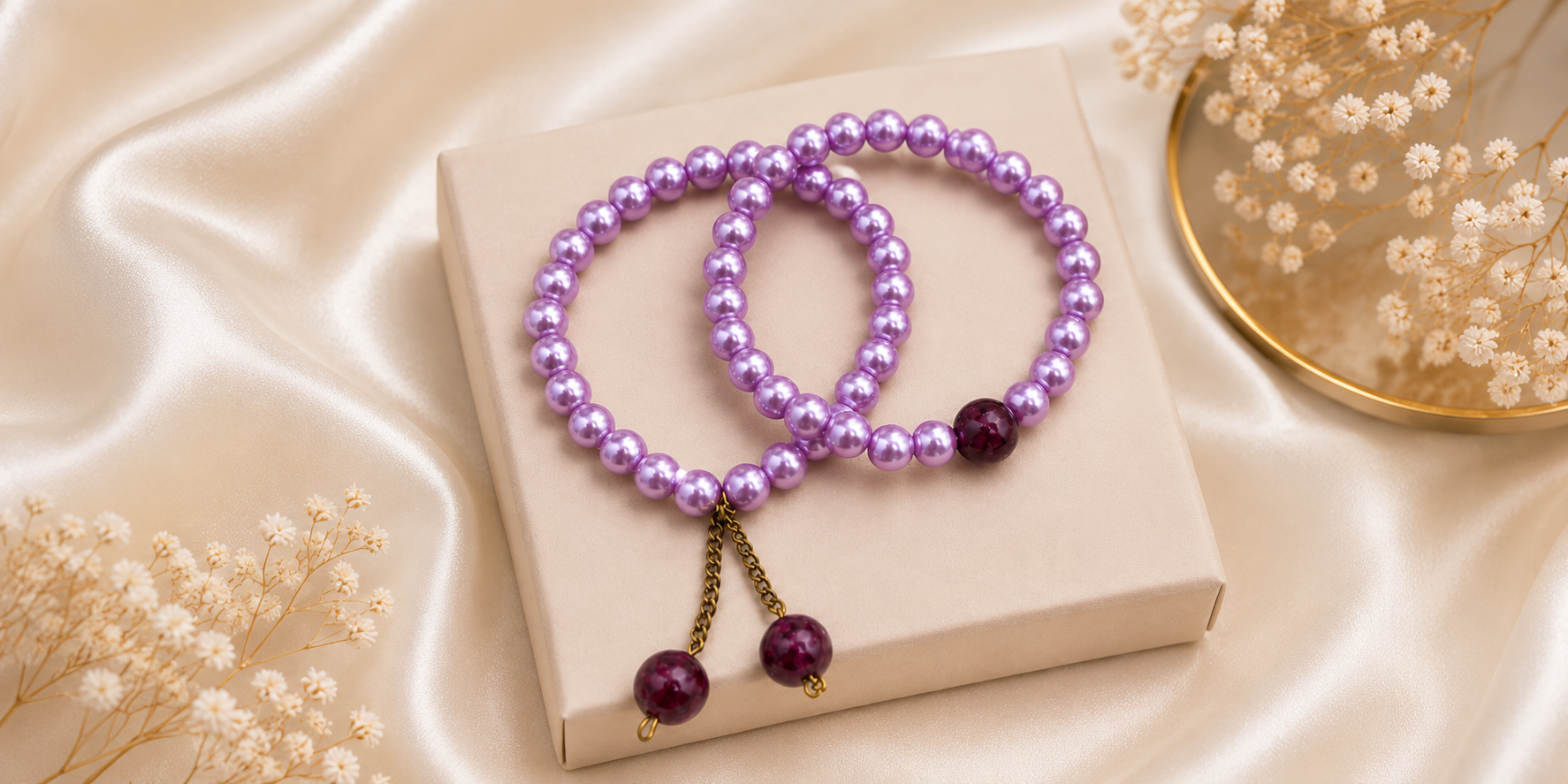 Bracelet Violet Charme & Élégance