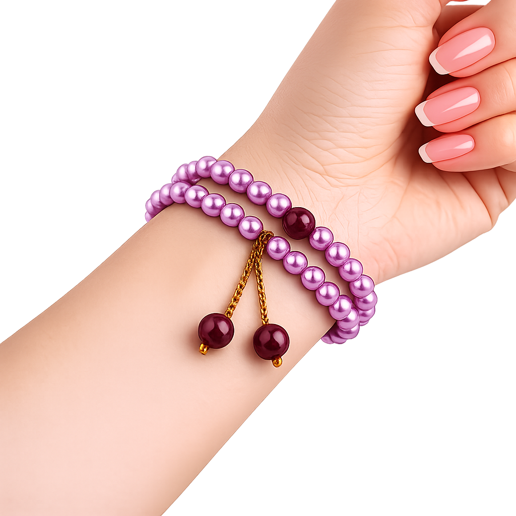 Bracelete Pérola Lilás Royale